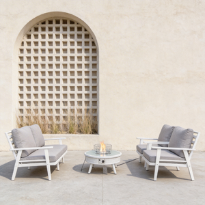 Ensemble <span class=keywords><strong>de</strong></span> <span class=keywords><strong>salon</strong></span> <span class=keywords><strong>de</strong></span> <span class=keywords><strong>jardin</strong></span> toutes saisons avec structure en métal antirouille et sièges profonds, idéal pour les projets contemporains <span class=keywords><strong>de</strong></span> resorts et d'hôtels - Product Image 5