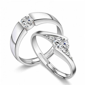 Elegant <b>Open</b> <b>Ring</b> For Women Sparkling Inlaid Design Minimalist Fashion Jewelry - Product Image 1