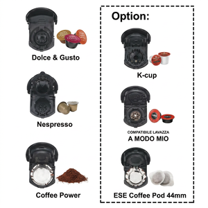 Cafetera de Cápsulas Roja y Negra, Cafetera de Monodosis con Bomba de Presión de 16-20 Bares, Cafetera Eléctrica Compacta para Espresso, para el Hogar, la Oficina y Hoteles - Product Image 4
