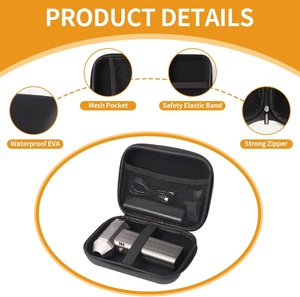 Étui rigide étanche personnalisé AYM ESC-084 en EVA avec fermeture éclair pour souffleur d'air, noir, sac de voyage médical, protège - Product Image 4