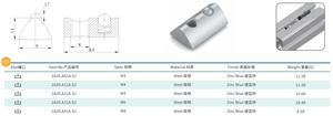 China Groove 8 M6 Drop-in hamerkop T-gleufmoeren voor 4040 4545 aluminium profiel - Product Image 2