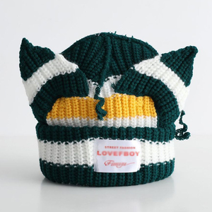 <span class=keywords><strong>Gorro</strong></span> <span class=keywords><strong>de</strong></span> punto para mujer, bonitas <span class=keywords><strong>orejas</strong></span> <span class=keywords><strong>de</strong></span> <span class=keywords><strong>gato</strong></span>, <span class=keywords><strong>gorro</strong></span> <span class=keywords><strong>de</strong></span> punto cálido para invierno, <span class=keywords><strong>orejas</strong></span> grandes, <span class=keywords><strong>gorro</strong></span> <span class=keywords><strong>de</strong></span> calavera <span class=keywords><strong>de</strong></span> ganchillo, esquí, ciclismo, cubierta <span class=keywords><strong>de</strong></span> oreja al aire libre, gorros - Product Image 1