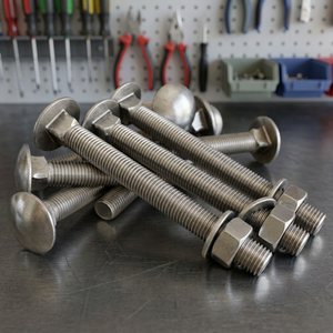 Vis et boulons DIN 603 en acier inoxydable SS304 et acier au carbone, quincaillerie de fixation pour la construction de meubles en bois et de machines - Product Image 1