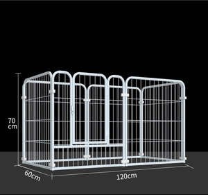 Cercado Portátil para Cães de Aço Sólido 60*60cm, 6 Peças, Seguro para Exercício ao Ar Livre, Playpen para Filhotes - Product Image 2