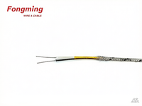 Câble thermocouple pour équipement électrique industriel KX-GTG-P, conducteurs Ni-Cr/Ni-Si, blindage en acier inoxydable, gaine en fibre de verre