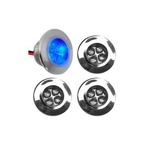 Accessoires de lumière de voiture, sortie de jupe latérale à LED bleue, modèle 7.93 - Product Image 1