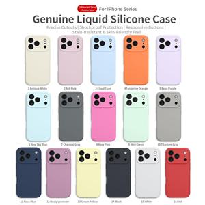 <span class=keywords><strong>Cover</strong></span> per Telefono in <span class=keywords><strong>Silicone</strong></span> per <span class=keywords><strong>iPhone</strong></span> 17 16e 15 14 <span class=keywords><strong>13</strong></span> <span class=keywords><strong>Pro</strong></span> <span class=keywords><strong>Max</strong></span>, Custodia Protettiva Impermeabile di Lusso per Cellulare, Nuovo Design - Product Image 6