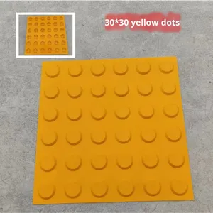 Qingli Ao, venta directa de fábrica, losas de pavimentación Braille de PVC, baldosas antideslizantes para interiores para peatones, baldosas de ladrillos de plástico para carretera - Product Image 6