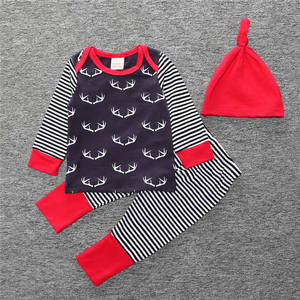 Conjunto de Ropa para Bebés Barata, Camisa, Pantalones y Gorro para Niños, Ropa para Ir de Compras - Product Image 1