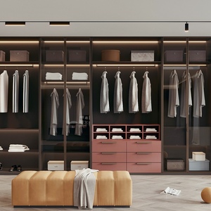 Organizador de Armario Moderno de Madera Maciza, Armario Personalizado para Almacenamiento de Dormitorio, Área de Comedor Independiente, Guardarropa PARA EL Hogar - Product Image 3