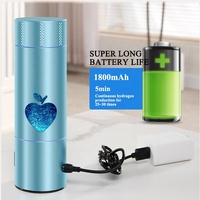 Tasse d'eau riche en hydrogène H2 pur 5000ppb + Tasse de générateur sain d'hydrogène d'électrolyse Bouteille d'eau portable à hydrogène