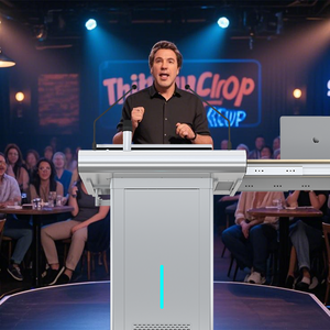 Kỹ thuật số thông minh PODIUM kỹ thuật số bục giảng với tương tác mics rostrum kỹ thuật số bục giảng bài phát biểu thông minh Nhà thờ rostrum - Product Image 1