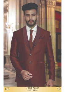 Traje Blazer de tres piezas elegante para hombre de calidad superior con diseño de solapa frontal plana para fiestas bodas recepciones eventos formales - Product Image 6