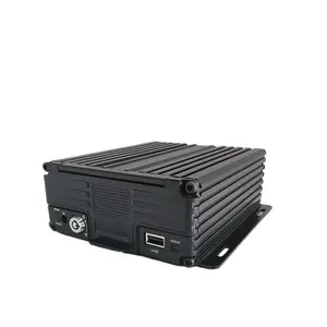 4 Channel Mobile DVR SD Card and Hard disk Mobile DVR For Bus Video Recording H.264 720p without 4G GPS