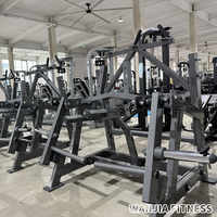 Machine de musculation réglable pour presse à jambes et soulevé de mollets assis, en acier, noire, à charge par plaques