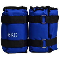 Ensemble de poids de cheville réglables pour la gym et le fitness, 1 paire, 1-6 kg, sangles de poids pour les jambes, sacs de sable pour cheville pour hommes