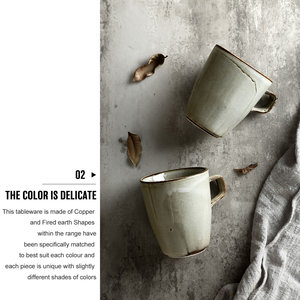 Tasse à café et à thé réutilisables en porcelaine, vaisselle en céramique, vente en gros directement d'usine, 300ml - Product Image 4