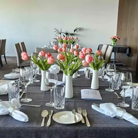 Coloré Villeroy Boch tulipe branche doux bouquet de fleurs artificielles décoratif maison fête mariage plante