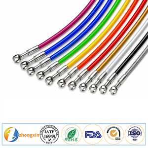 Tuyau de <span class=keywords><strong>frein</strong></span> haute pression en téflon AN3 (3,5x7,6 mm) pour <span class=keywords><strong>moto</strong></span>, avec revêtement PVC, en PTFE inox - Product Image 1