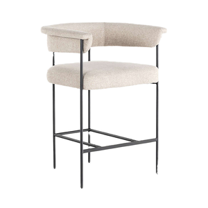 Tabourets de bar hauts et modernes de style minimaliste avec structure métallique – Chaise de comptoir confortable très vendue - Product Image 1