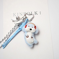 Porte-clés en peluche ours mignon 2026, pendentif de sac de dessin animé, cadeau pour couple et meilleur ami