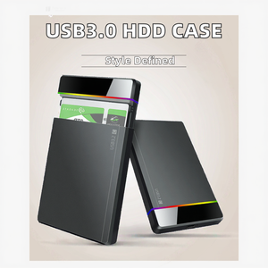 Shuole <span class=keywords><strong>2.5</strong></span> inch RGB ánh sáng <span class=keywords><strong>SSD</strong></span> trường hợp ABS điện thoại di động Sata USB 3.2 Loại C ổ cứng bao vây 4TB bên ngoài <span class=keywords><strong>HDD</strong></span> hoặc <span class=keywords><strong>SSD</strong></span> trường hợp - Product Image 3