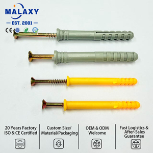 Vis d'expansion en nylon robuste Malaxy, chevilles murales auto-taraudeuses pour vis à maçonnerie - Product Image 3