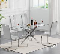 La chaise de salle à manger minimaliste en cuir PU en forme de Z est idéale pour une utilisation dans les maisons, les hôtels, les appartements et autres environnements.