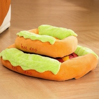 Nouvelle Arrivée Lit pour Animaux de Compagnie Luxe Premium Grand et Doux en Forme de Hot-Dog, Niche Chaude pour Chat, Coussin Lavable pour Chiot, Lit pour Animaux de Compagnie Démontable