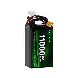 แบตเตอรี่ 11000mah 10000mah 4S 6S 8S 12S HV แรงดันสูง ชนิดโซลิดสเตต สำหรับเครื่องบินบังคับวิทยุ โดรน 10000mah-6S อุณหภูมิต่ำ - Product Image 2