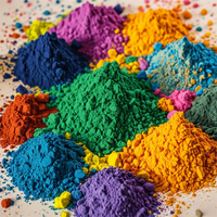 Échantillons de colorants en poudre hydrosolubles, savons liquides acido-basiques, colorants directs, colorants dispersés réactifs aux acides