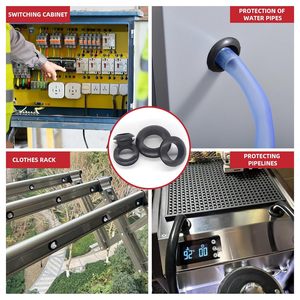 ชุดยางร้อยสายไฟ 215 ชิ้น 9 ขนาด สีดำ EPDM ป้องกันสายไฟ ปิดผนึกไฟฟ้า - Product Image 3