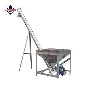 UJINAUTO Transportador de Tornillo Inclinado, Máquina de Acero Inoxidable de 4 Pies, con Tolva de Velocidad Ajustable - Product Image 3