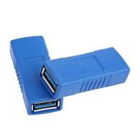 Adaptateur USB 3.0 Type A Femelle vers Femelle Bleu F/F Changeur de Genre Connecteur Câble Adaptateur Extension Convertisseur de Connexion