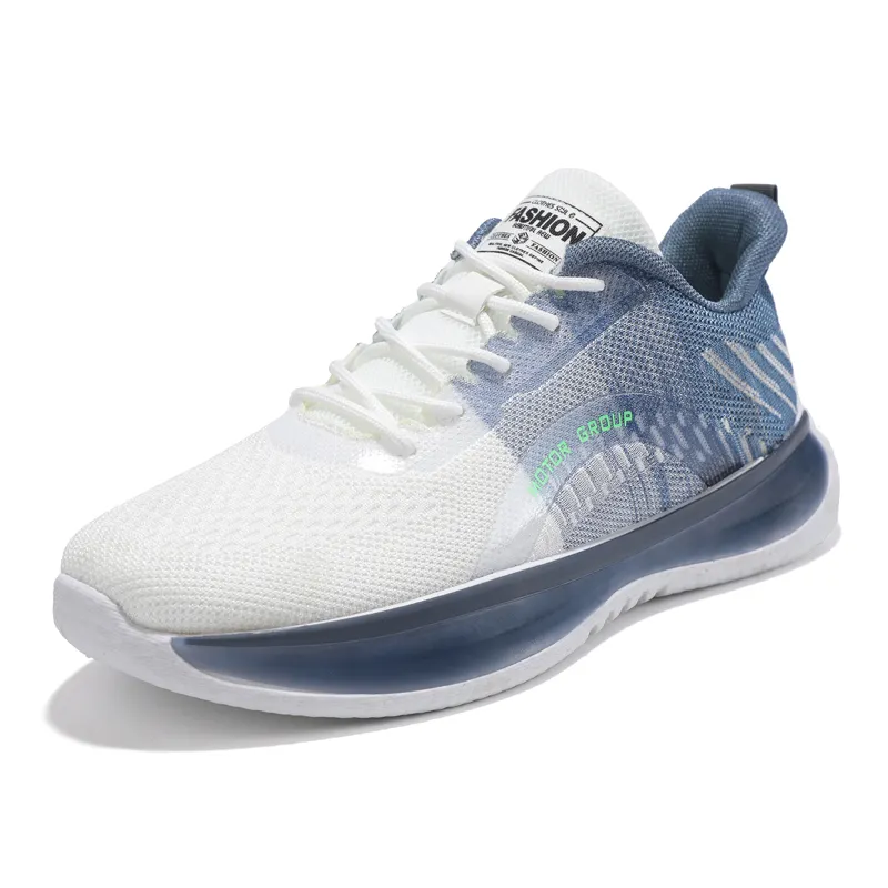 Groothandel Witte Vlieg Geweven Anti-Slip Hoogte Toenemende Jelly Sneakers Sport Biedt Casual Hardlopen Thailand Voor Mannen Tennisschoenen