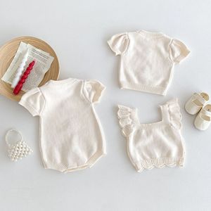 Mono de Verano para Bebé Niñ<span class=keywords><strong>a</strong></span>, Estilo Europeo Americano, Tejido <span class=keywords><strong>a</strong></span> Mano con Hilo de Algodón, Informal, de Moda, Top <span class=keywords><strong>Chaleco</strong></span> - Product Image 3