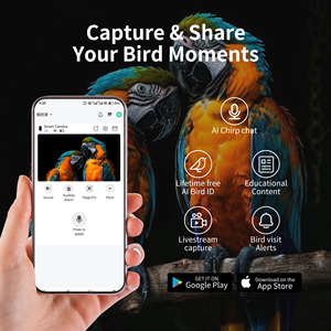 Nouvel mangeoire à colibris intelligente avec caméra, alimentée à l'énergie solaire, à suspendre en extérieur, parfaite pour la décoration de la maison et du jardin - Product Image 5