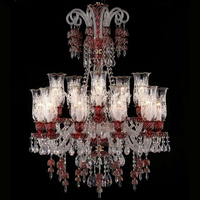 DUOMEIJU Villa Luxueux Lustre Jump Floor Light Hôtel Escalier Spiral Noir Rectangle Cristal LED Métal Dimmable Milieu