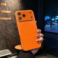 Couleur originale givrée magnétique antichoc pour iPhone 17/16/15 Pro Max étui avec lentille arrière nouveau Design housses de téléphone portable