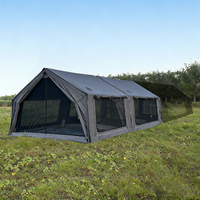 Tente de toit gonflable quatre saisons en tissu de coton imperméable de 19,4 mètres carrés (9,7+9,7) 320g