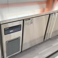 Kustom baja tahan karat di bawah konter meja kulkas Freezer 1500mm Hotel dapur restoran Capacity kapasitas-5C 10C