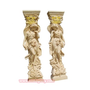 Building House Gate Pillar Decor Design Art Sculpture Classic Marble Granite Roman <strong>Column</strong>