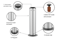 Diffuseur d'arômes en gros de 500 ml, diffuseur d'huile parfumée en forme de tour noire, machine de diffusion d'huile, commande par application, design simple, purificateur d'huile électrique