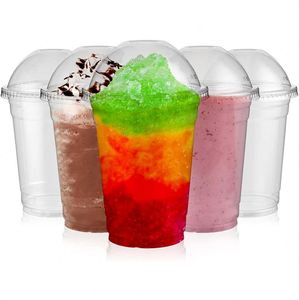 Factory Price Custom UV Printed Single Wall Clear 12-24oz Eco-friendly Disposable Plastic Cup Lid for <b>Boba</b> <b>Bubble</b> Milk Tea - Product Image 1
