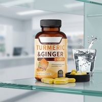Capsules dures de curcuma et gingembre en gros : favorisent la santé des articulations, du cœur et du cerveau