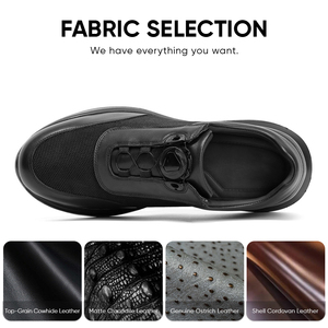 Zapatillas Deportivas de Piel Vacuna para Hombre <span class=keywords><strong>Boohooman</strong></span> de Alta Calidad de Fábrica, Transpirables, Resistentes, con Aumento de Altura Invisible de 8 cm - Product Image 3