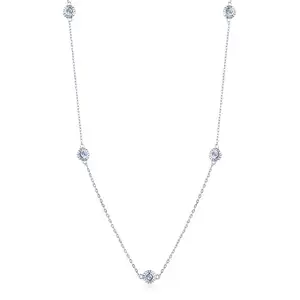 Boho sweater necklace sterling silver sunflower topaz gemstone long necklace