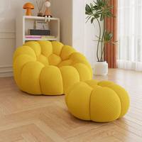 Fauteuil individuel moelleux pour petite chambre, chaise de loisirs en tissu pour balcon, canapé lounge coloré Bubble Soccer