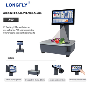 Longfly ai quy mô POS máy với phần mềm tốt nhất trọng lượng mã vạch quy mô cho siêu thị hệ thống POS tích hợp <span class=keywords><strong>OIML</strong></span> chứng nhận - Product Image 1