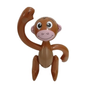 Anneau de gymnastique gonflable pliable léger en PVC, motif singe émoticône mignon, le plus vendu, pour enfants, idéal pour s'amuser - Product Image 4